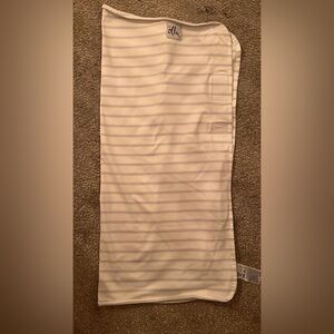 Ollie Baby Swaddle Blanket - Color “Steele” (Gray and White Stripes)